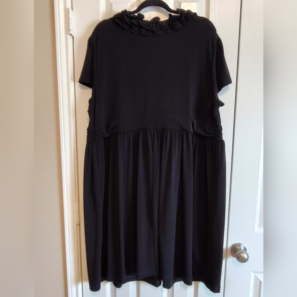 Merona Black Ruffle Dress - Picture 3 of 4